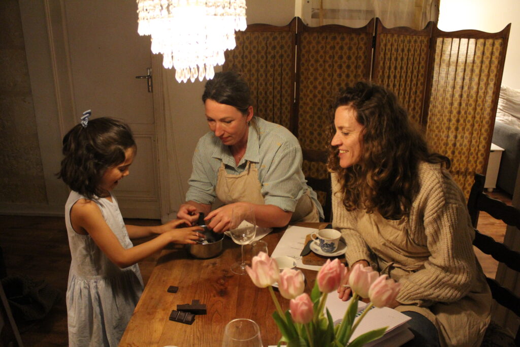 Bordeaux France vegetarian vegan French cooking class in historic apartment